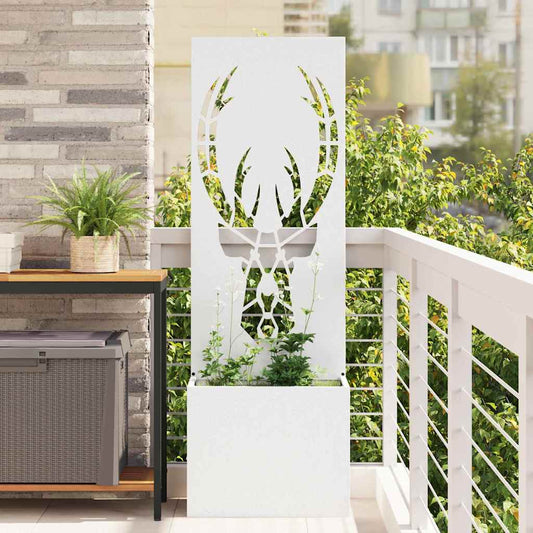 vidaXL Οθόνη Ιδιωτικότητας Κήπου Animal Print Λευκό 50 x 140 cm