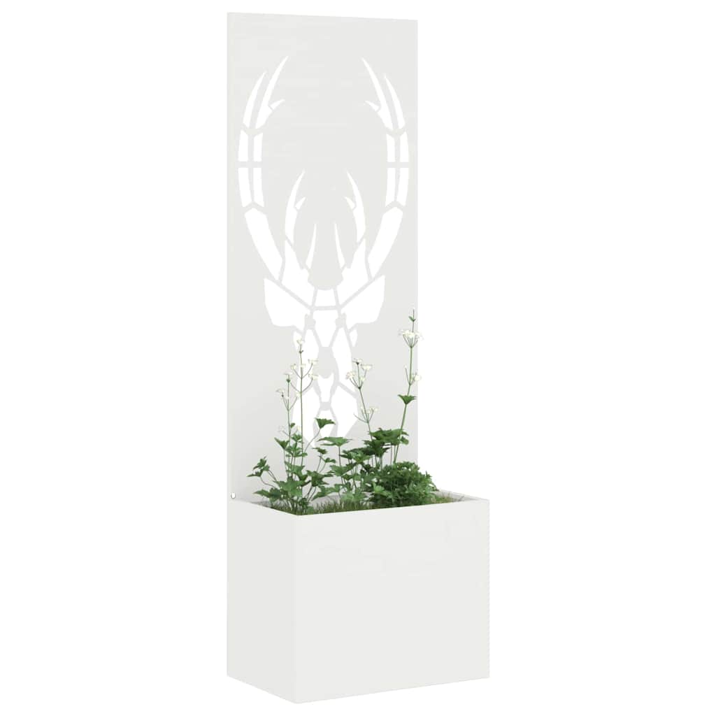 vidaXL Οθόνη Ιδιωτικότητας Κήπου Animal Print Λευκό 50 x 140 cm