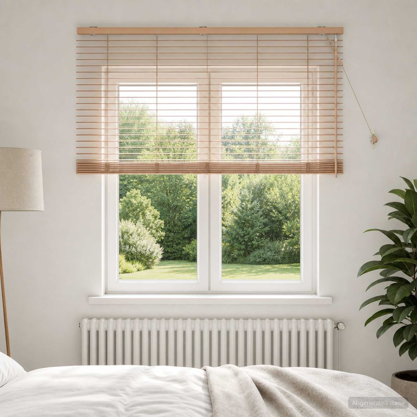 vidaXL Βενετσιάνικη Σκίαση Όψη Δρύς 140 x 130 εκ 35 mm