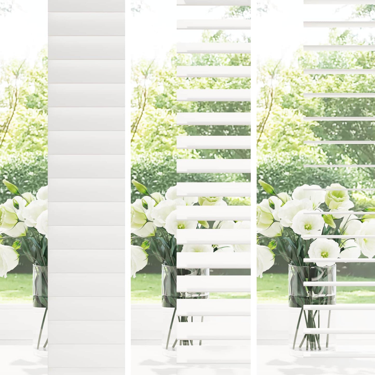 vidaXL Βενετσιάνικη Σκίαση Λευκό 45 x 130 εκ 35 mm