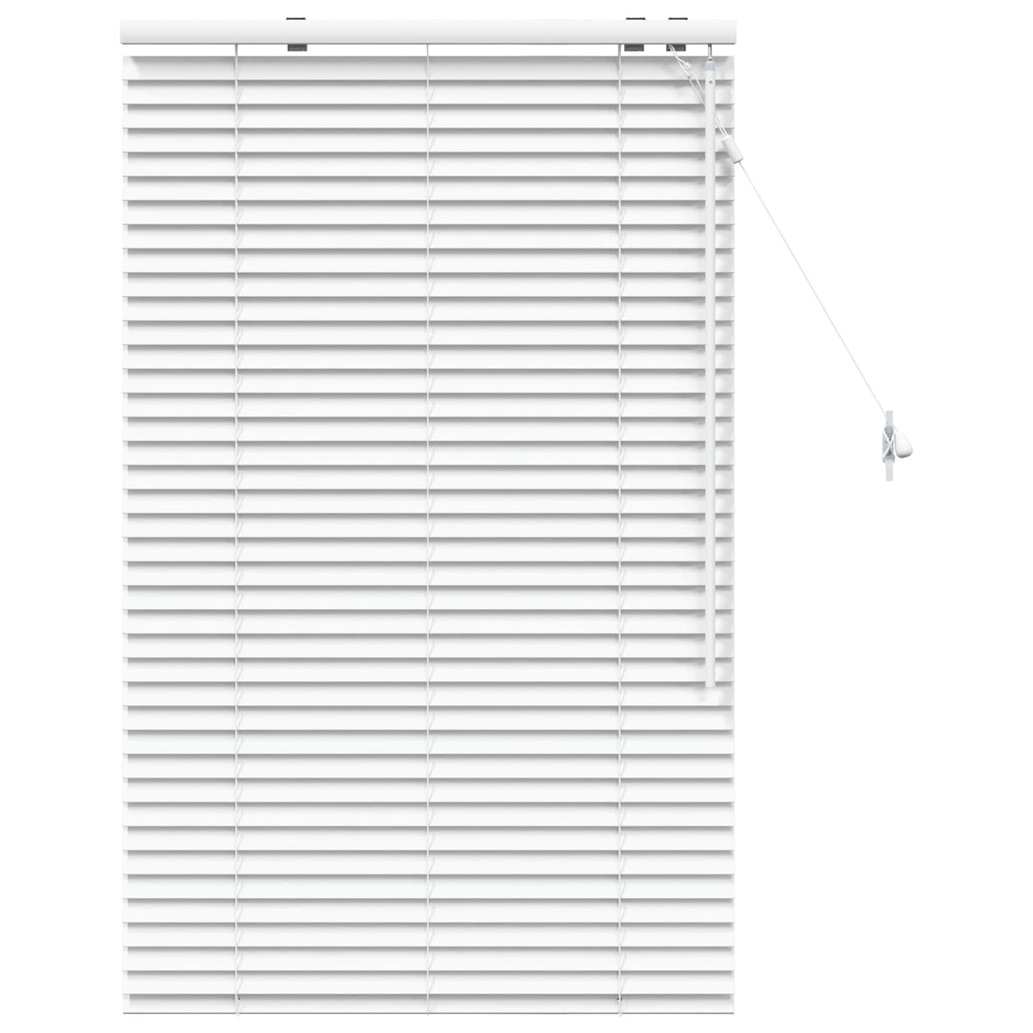 vidaXL Βενετσιάνικη Σκίαση Λευκό 90 x 130 εκ 35 mm