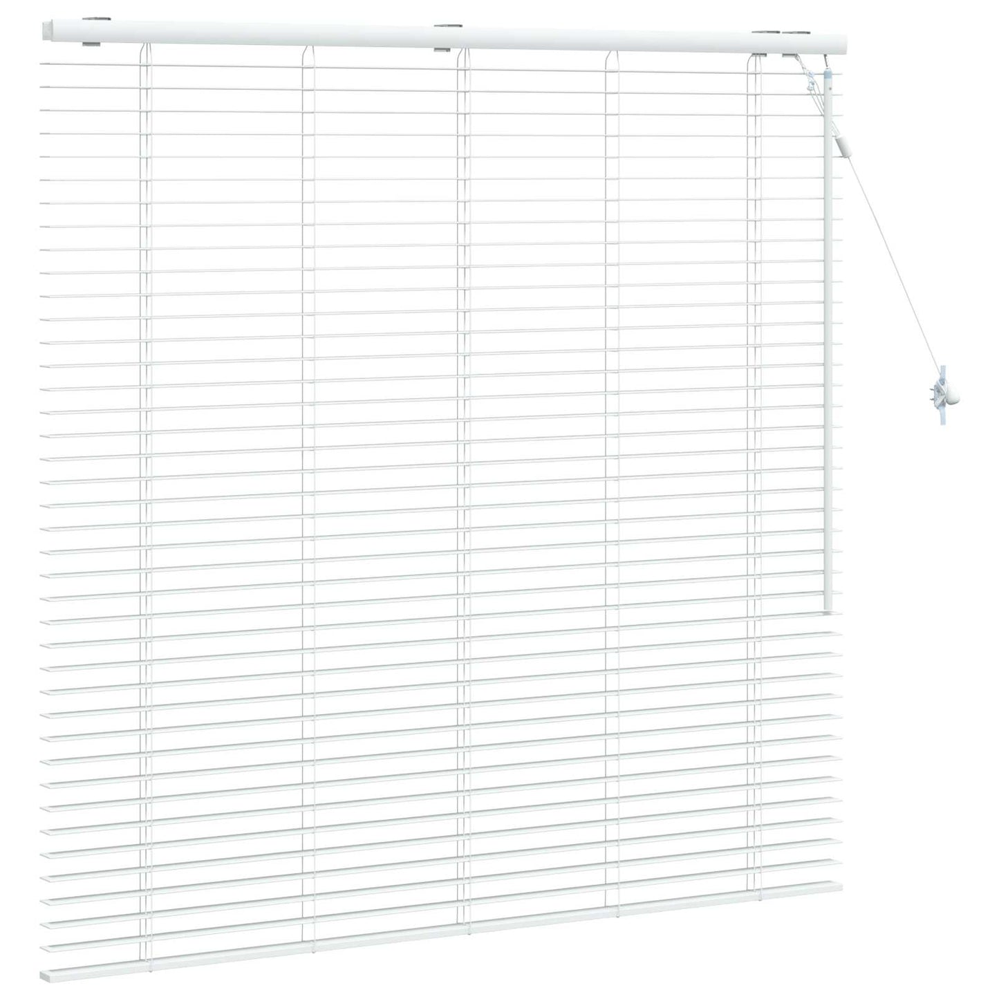 vidaXL Βενετσιάνικη Σκίαση Λευκό 130 x 130 cm 35 mm