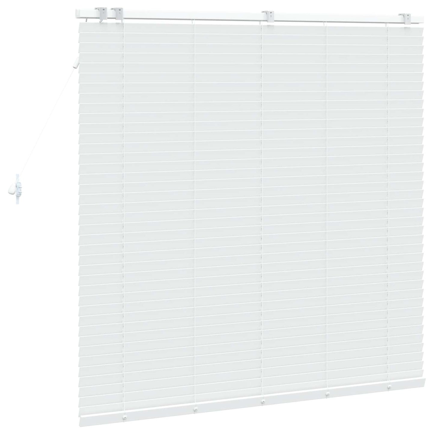 vidaXL Βενετσιάνικη Σκίαση Λευκό 130 x 130 cm 35 mm