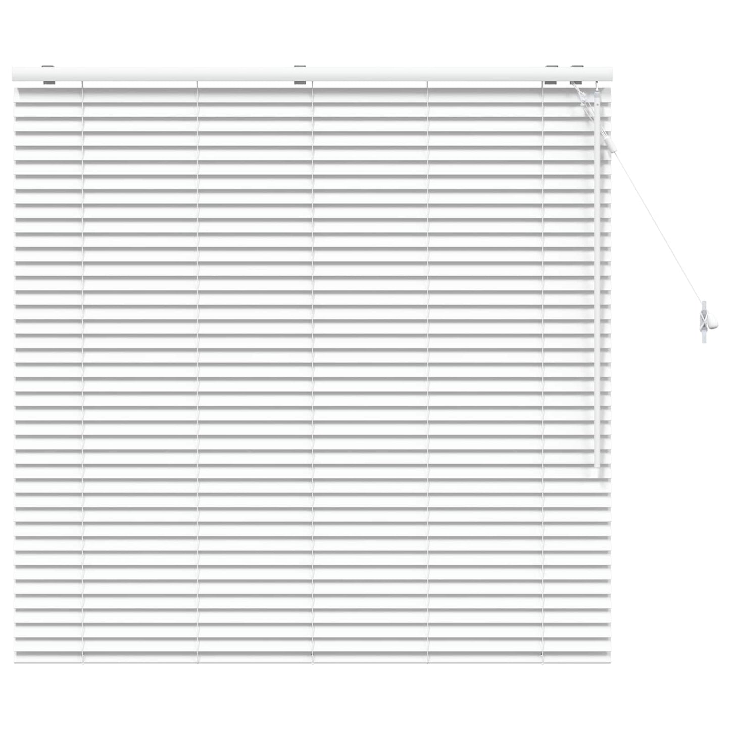 vidaXL Βενετσιάνικη Σκίαση Λευκό 130 x 130 cm 35 mm