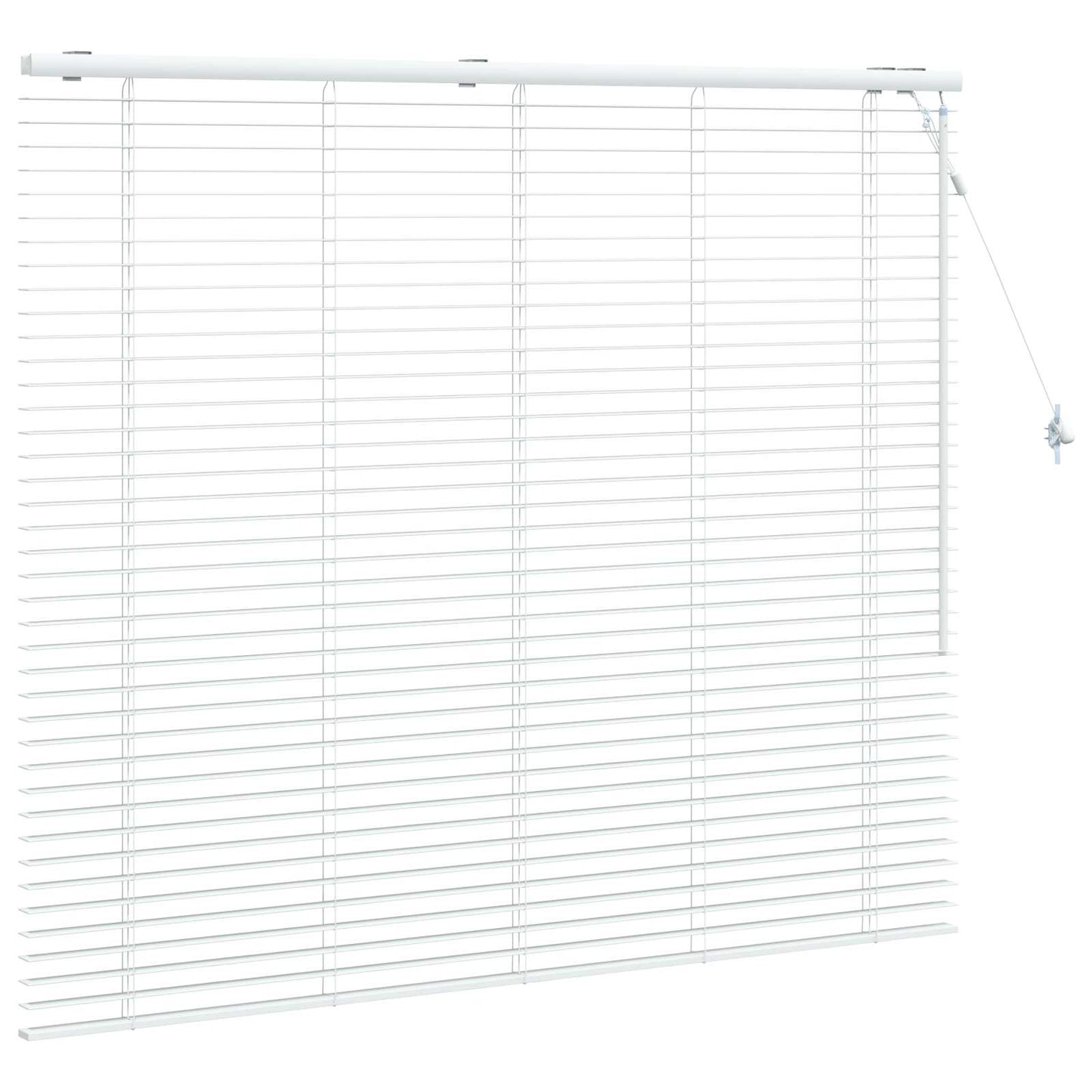 vidaXL Βενετσιάνικη Σκίαση Λευκό 150 x 130 εκ 35 mm