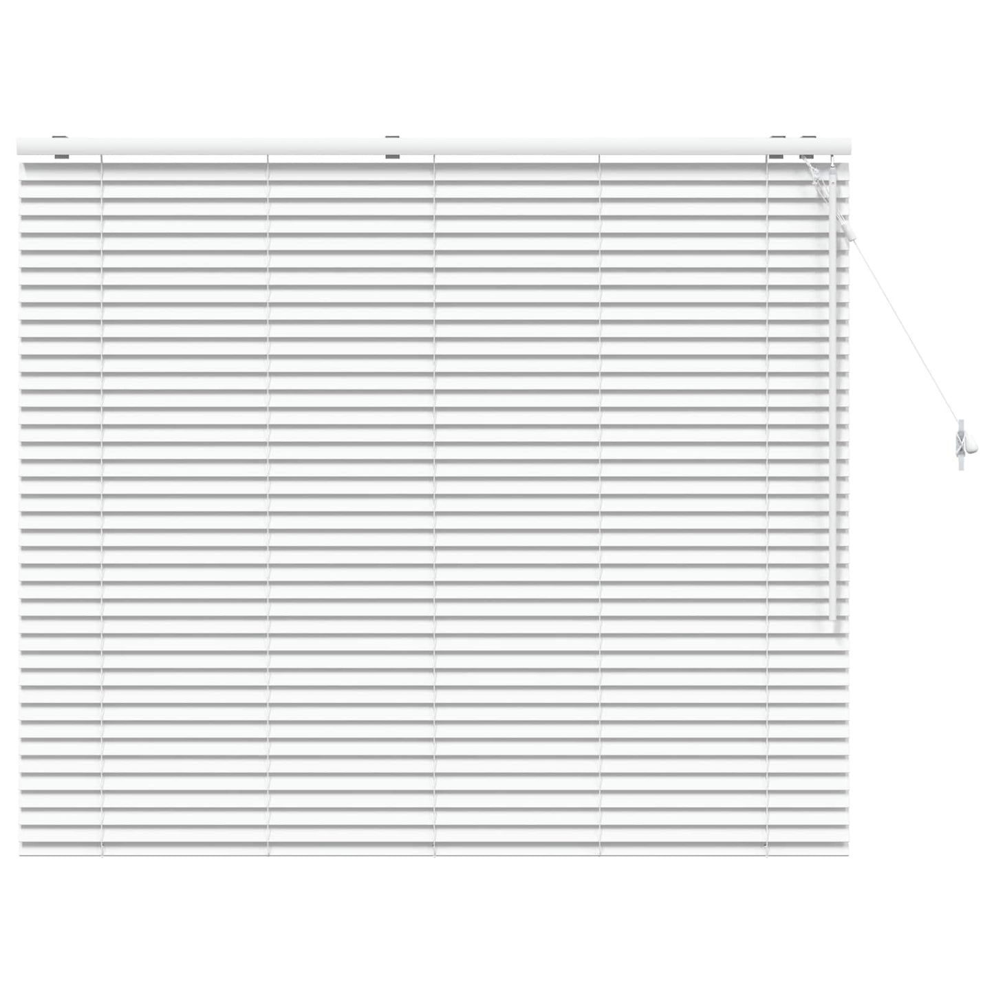vidaXL Βενετσιάνικη Σκίαση Λευκό 150 x 130 εκ 35 mm
