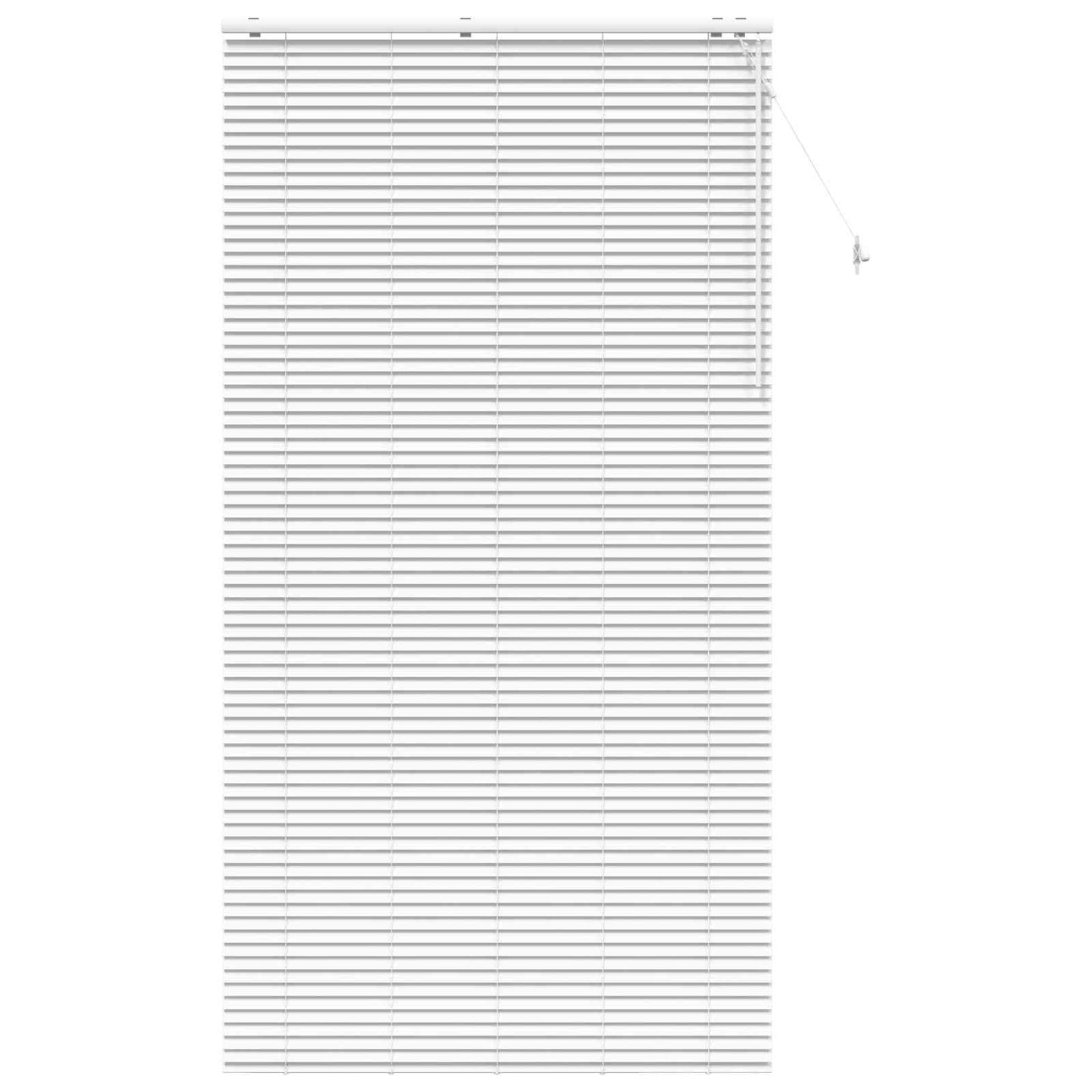 vidaXL Βενετσιάνικη Σκίαση Λευκό 135 x 250 εκ. 35 mm