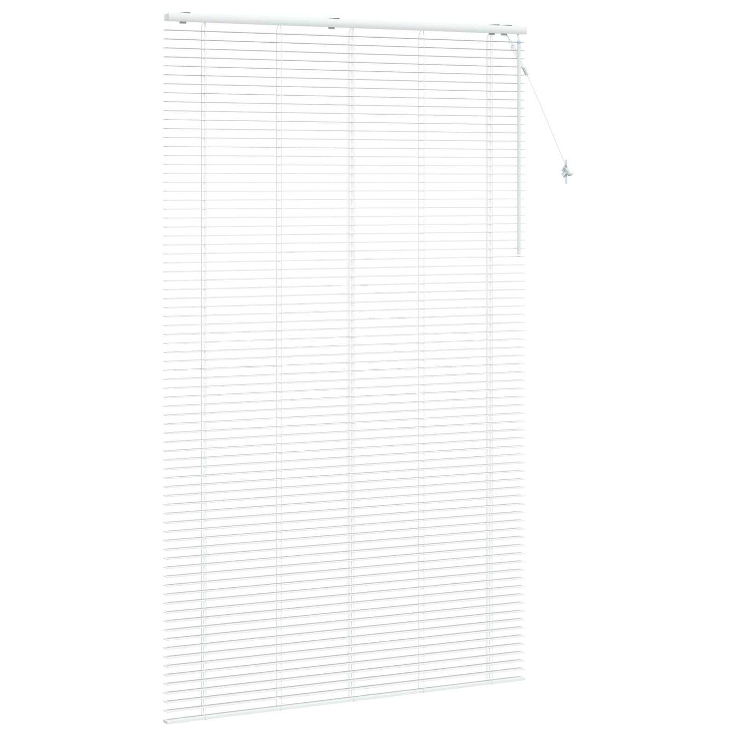 vidaXL Βενετσιάνικη Σκίαση Λευκό 155 x 250 εκ. 35 mm