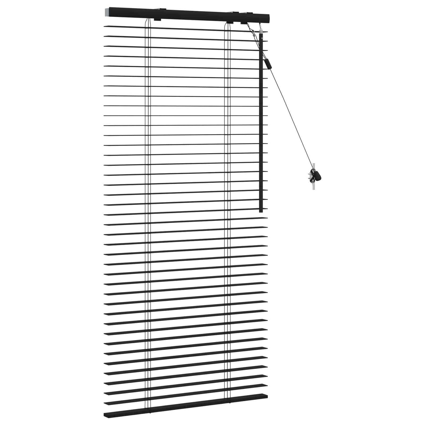 vidaXL Βενετσιάνικη Σκίαση Μαύρο 65 x 130 εκ 35 mm