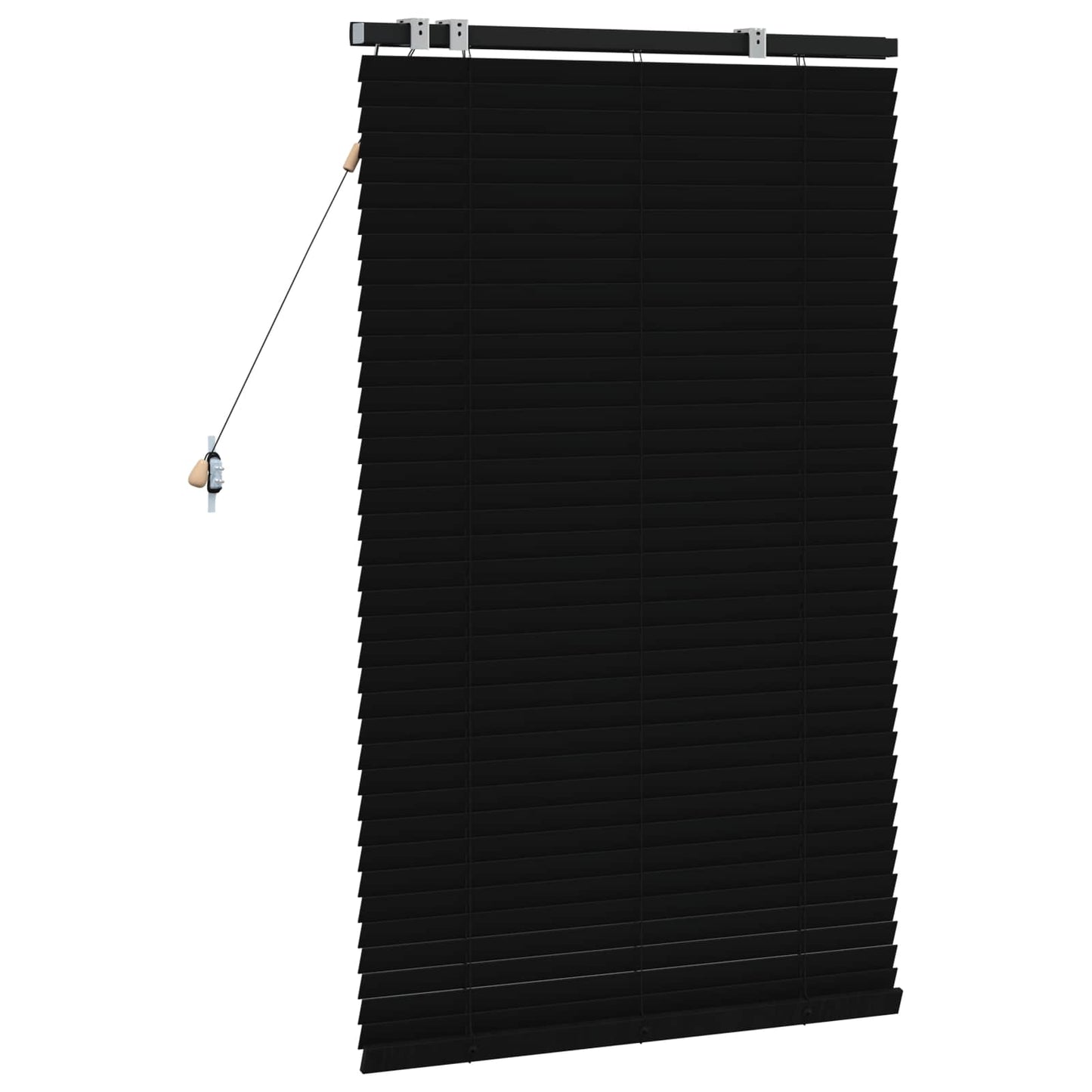 vidaXL Βενετσιάνικη Σκίαση Μαύρο 95 x 130 εκ 35 mm