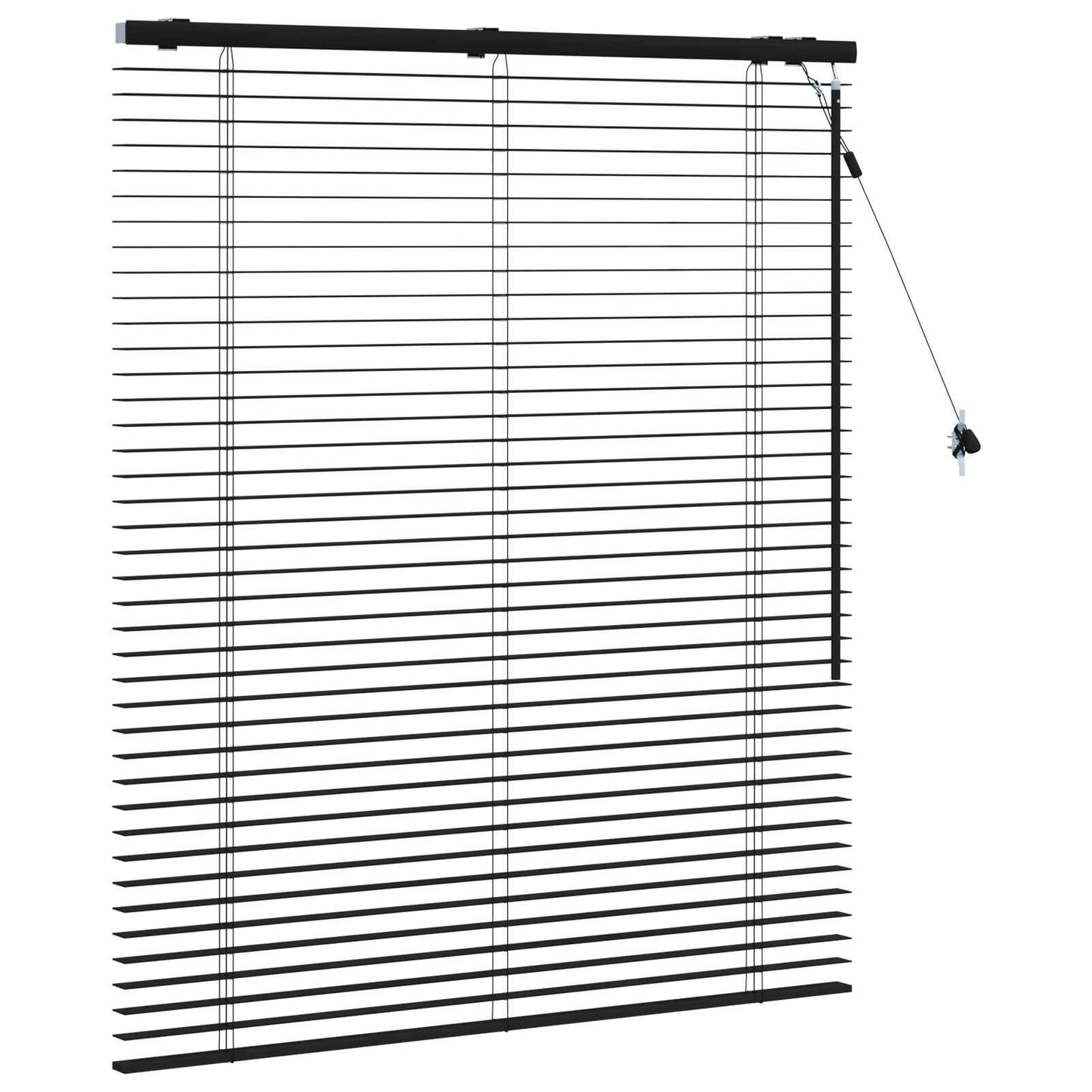 vidaXL Βενετσιάνικη Σκίαση Μαύρο 100 x 130 cm 35 mm