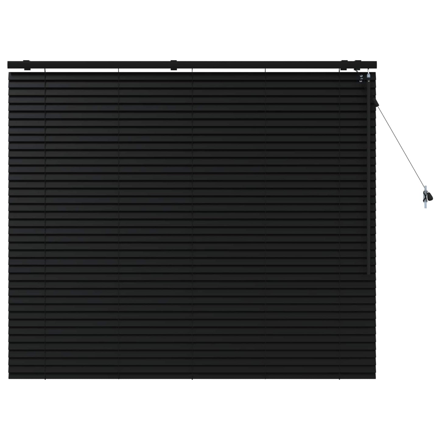 vidaXL Βενετσιάνικη Σκίαση Μαύρο 130 x 130 cm 35 mm