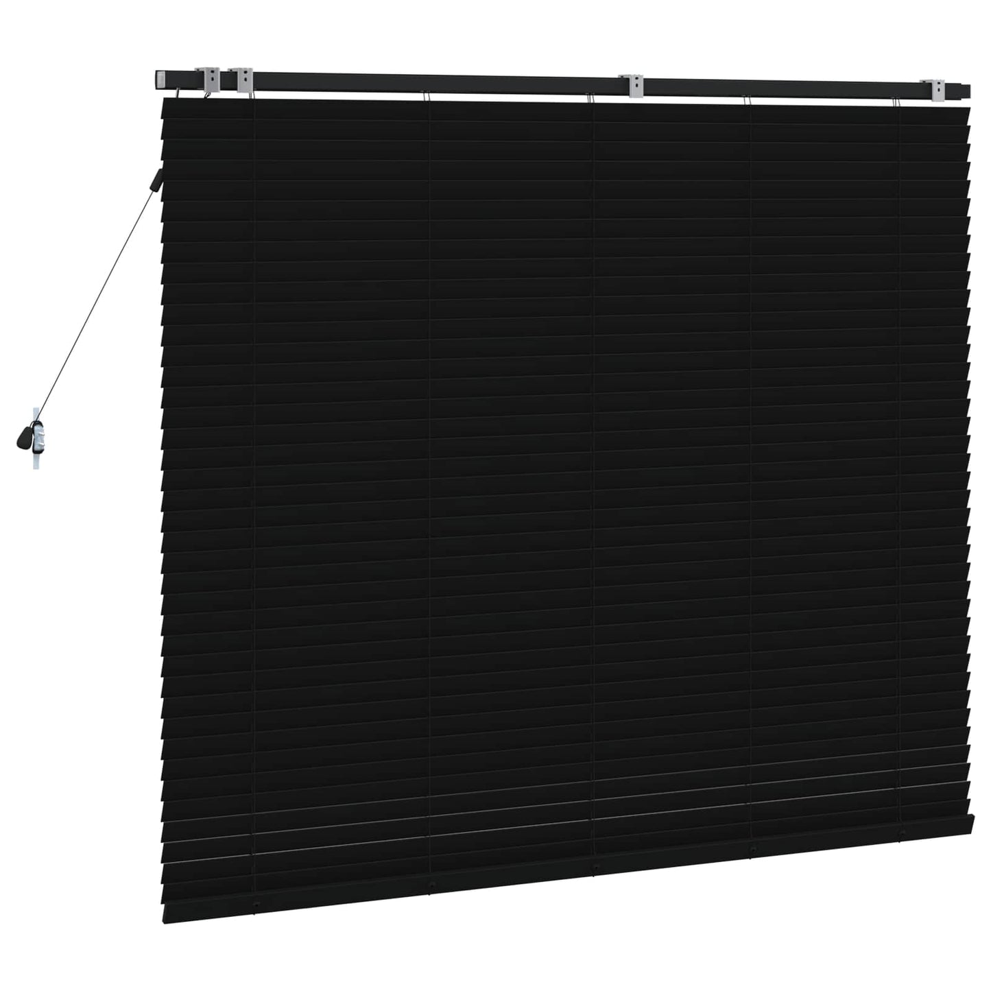 vidaXL Βενετσιάνικη Σκίαση Μαύρο 140 x 130 εκ 35 mm