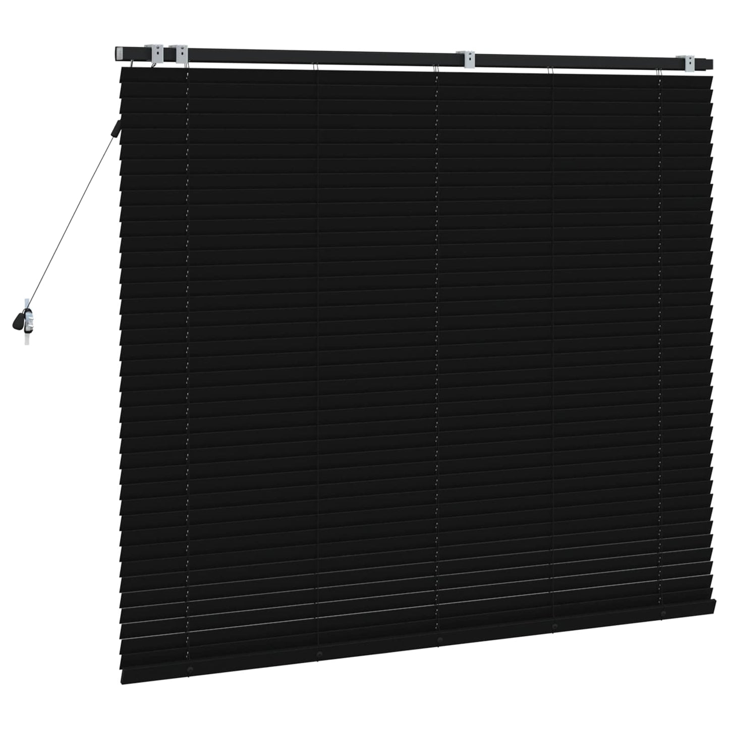 vidaXL Βενετσιάνικη Σκίαση Μαύρο 145 x 130 εκ 35 mm