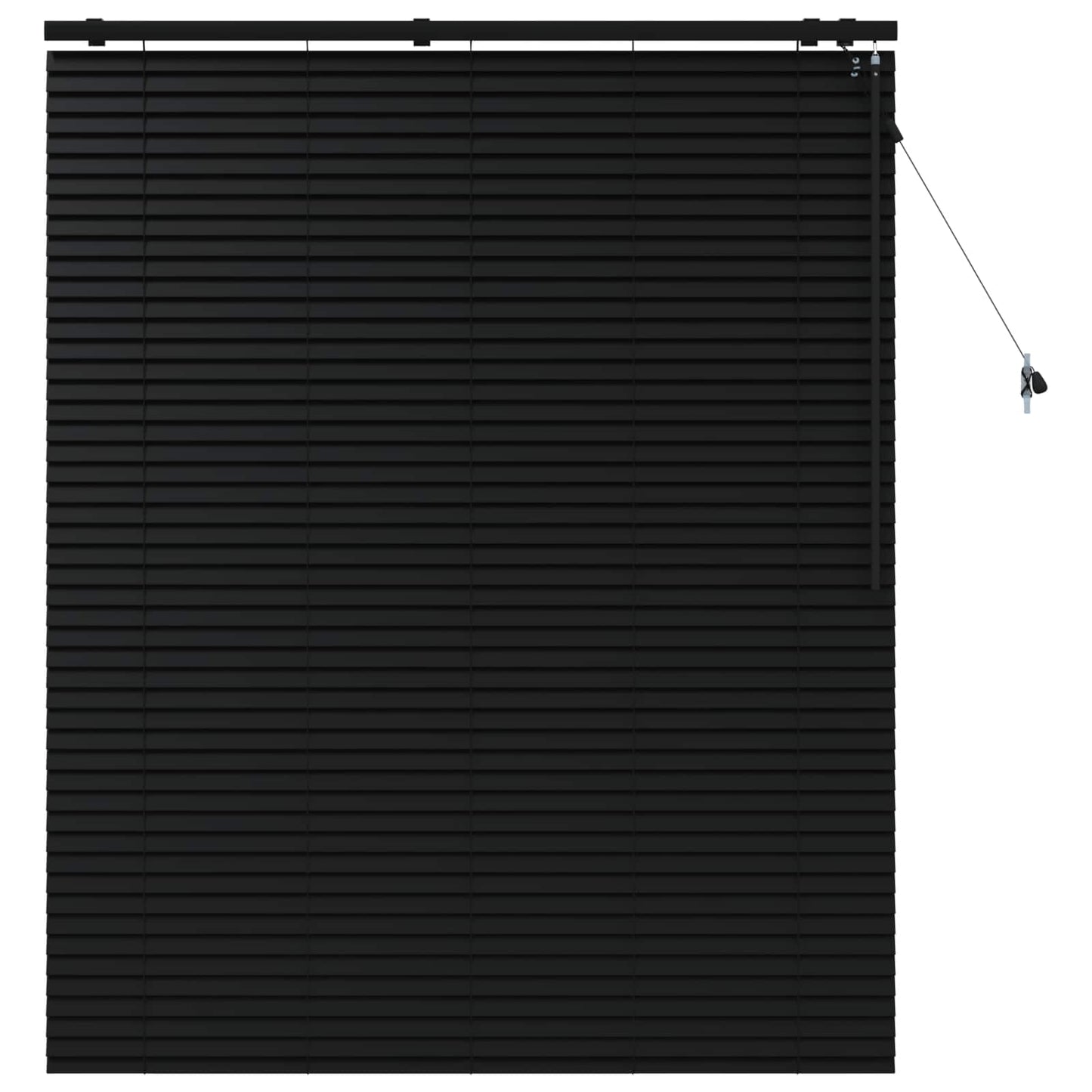 vidaXL Βενετσιάνικη Σκίαση Μαύρο 130 x 160 εκ 35 mm