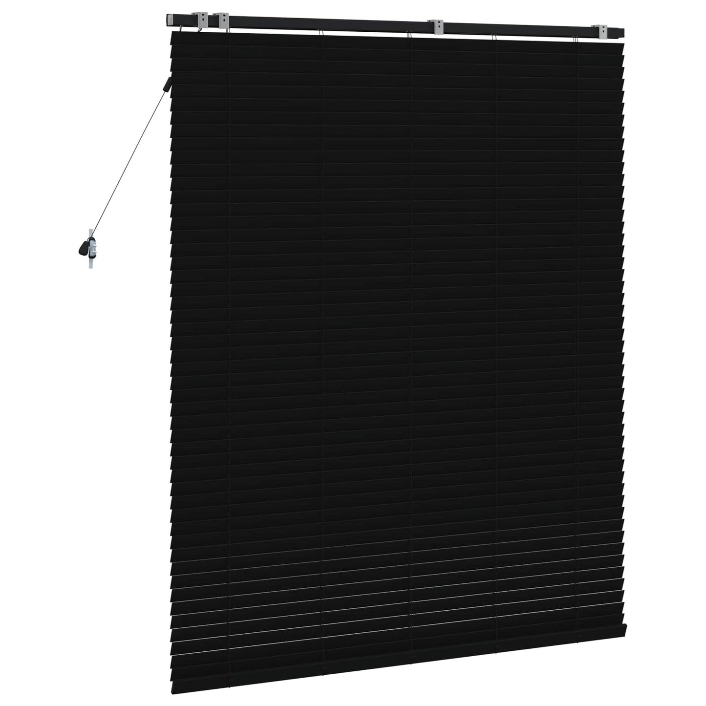 vidaXL Βενετσιάνικη Σκίαση Μαύρο 140 x 160 cm 35 mm