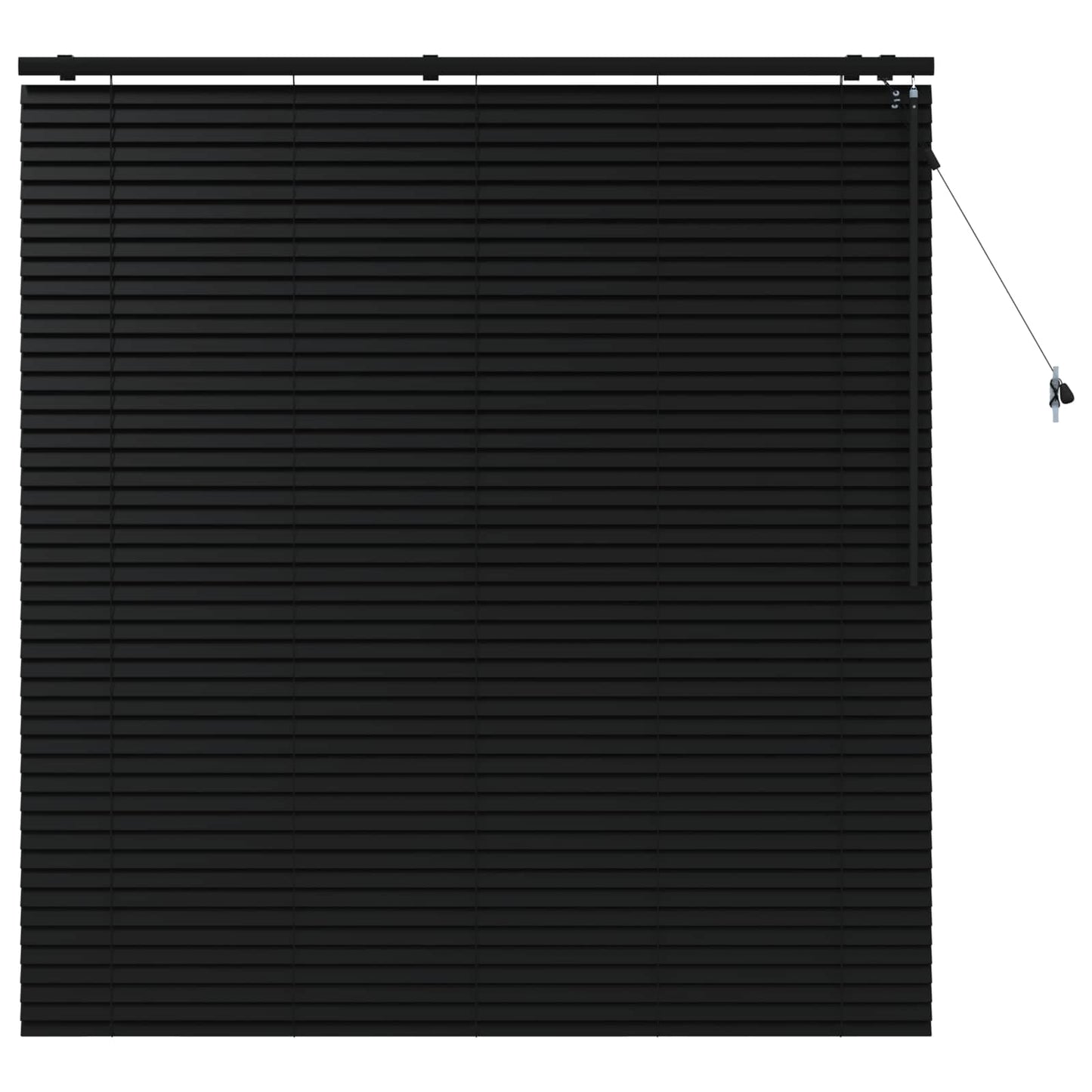 vidaXL Βενετσιάνικη Σκίαση Μαύρο 145 x 160 εκ. 35 mm