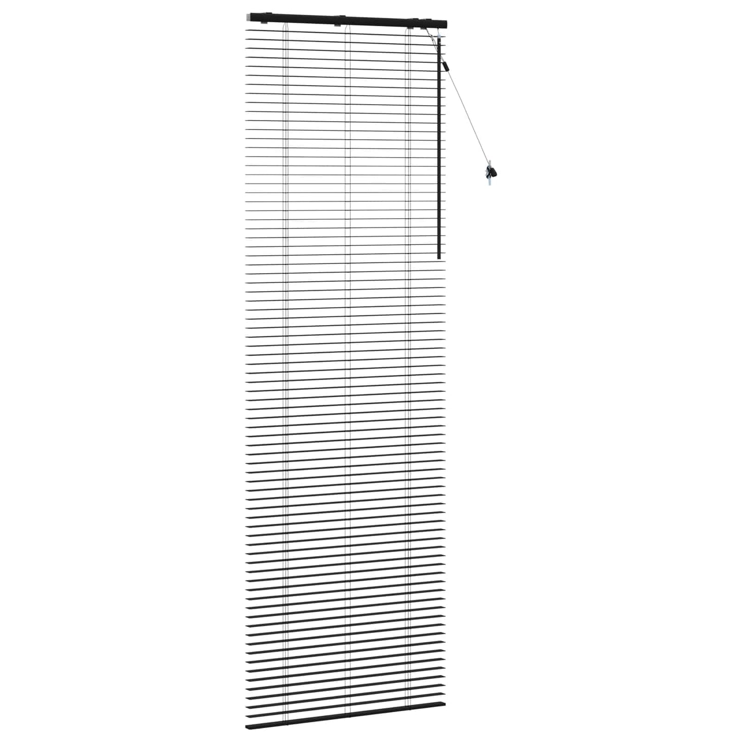 vidaXL Βενετσιάνικη Σκίαση Μαύρο 95 x 250 εκ. 35 mm