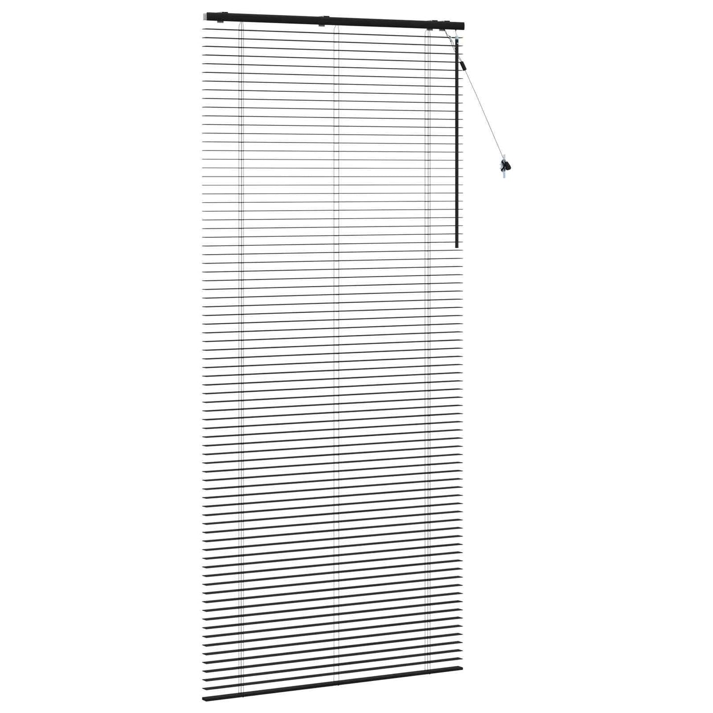 vidaXL Βενετσιάνικη Σκίαση Μαύρο 110 x 250 εκ. 35 mm