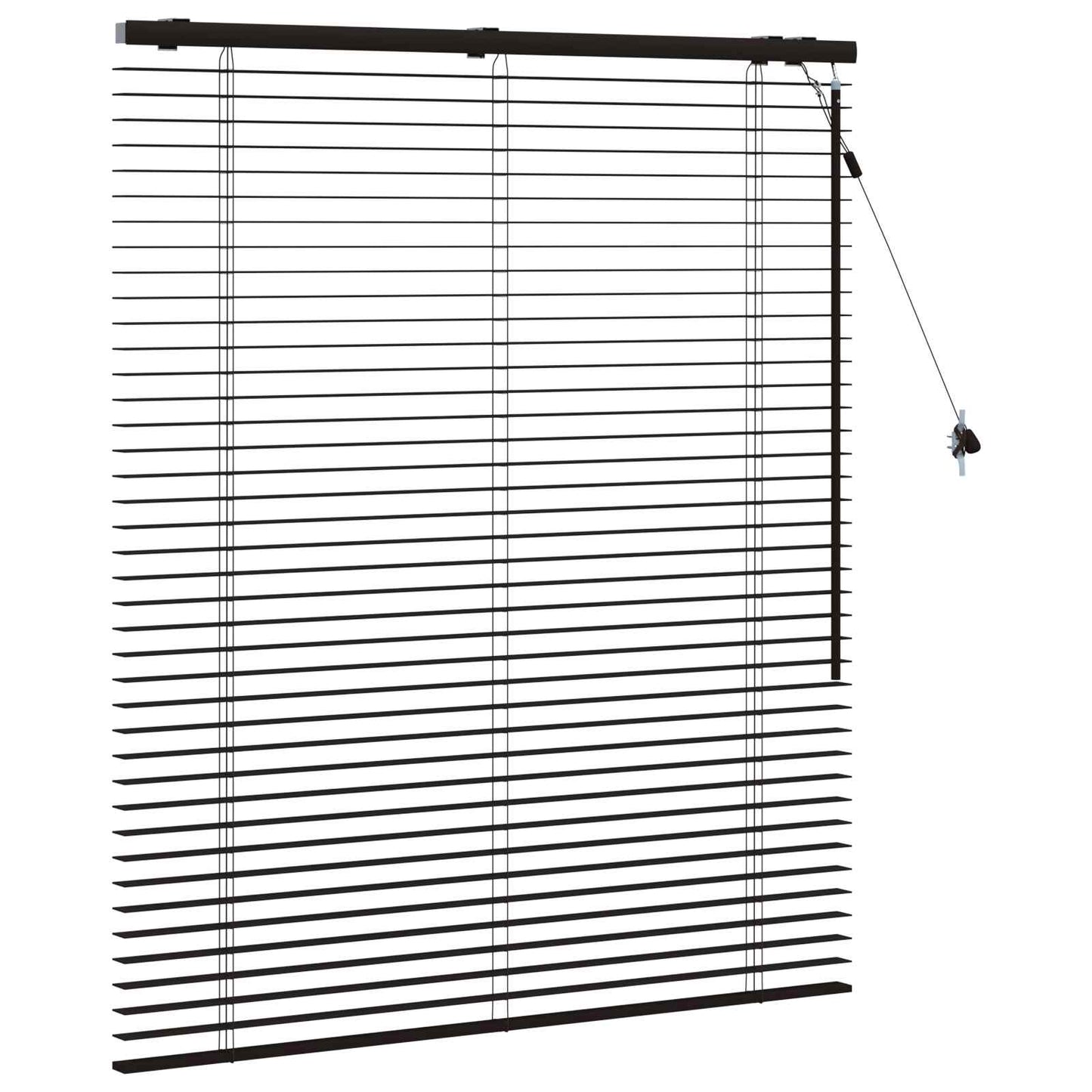 vidaXL Βενετσιάνικη Σκίαση Σκούρο Καφέ 105 x 130 cm 35 mm