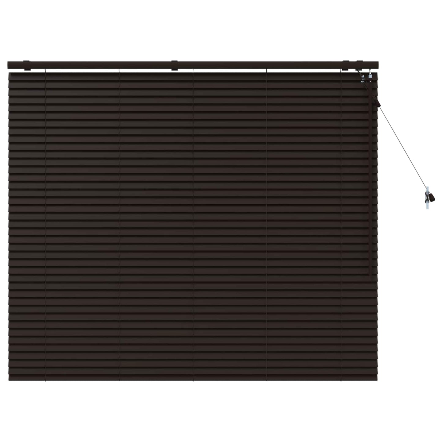 vidaXL Βενετσιάνικη Σκίαση Σκούρο Καφέ 150 x 130 εκ 35 χιλ.