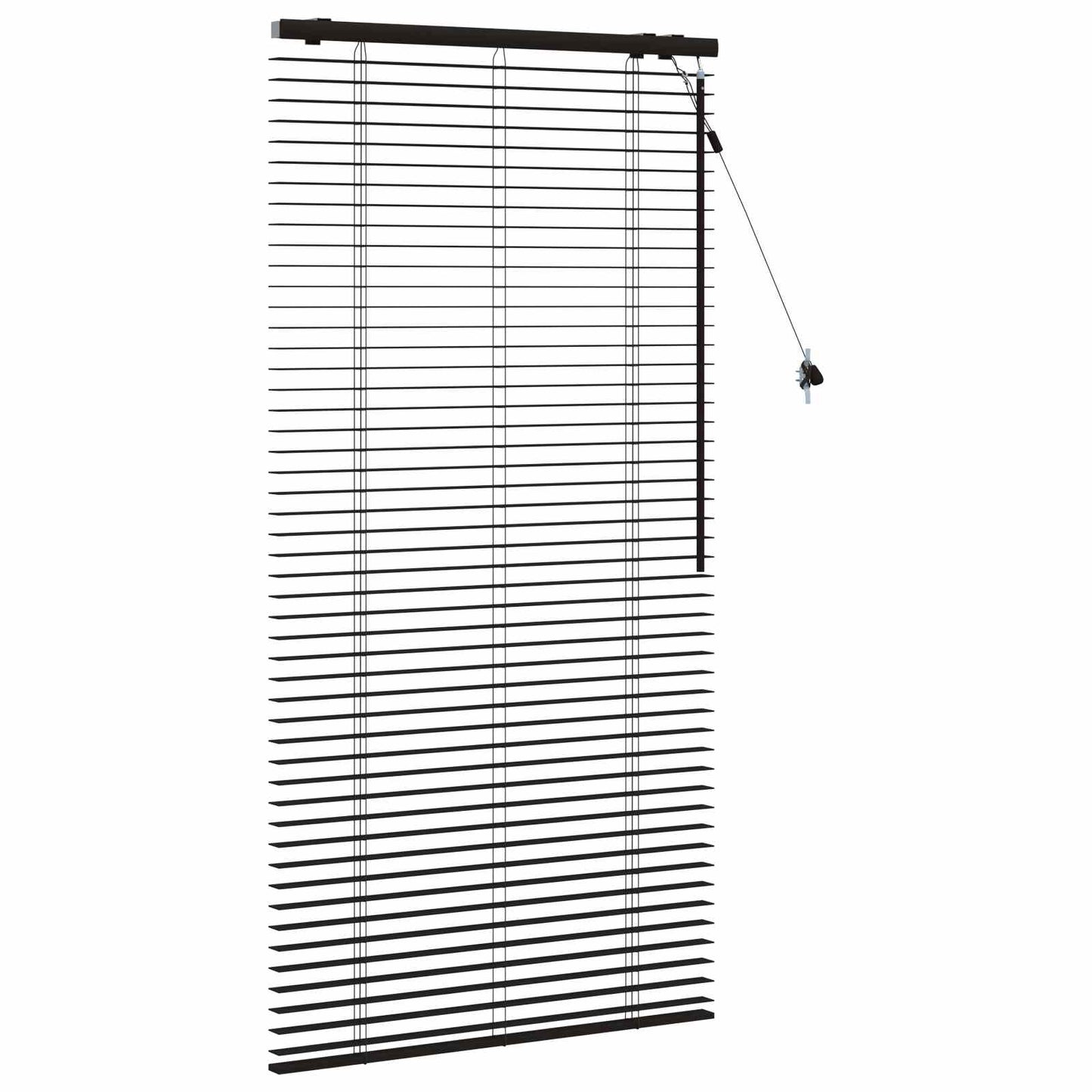 vidaXL Βενετσιάνικη Σκίαση Σκούρο Καφέ 95 x 160 εκ. 35 mm