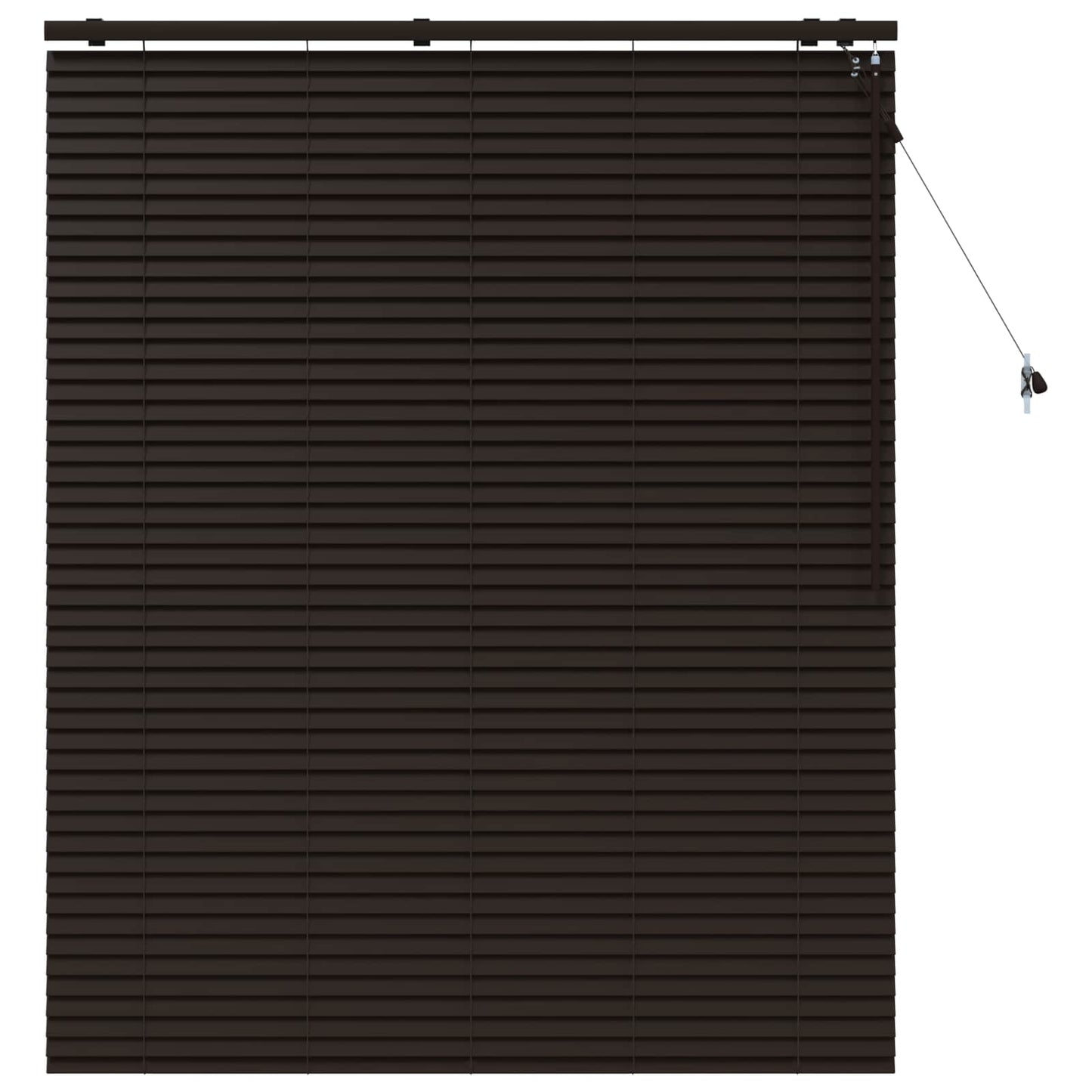 vidaXL Βενετσιάνικη Σκίαση Σκούρο Καφέ 125 x 160 εκ. 35 mm