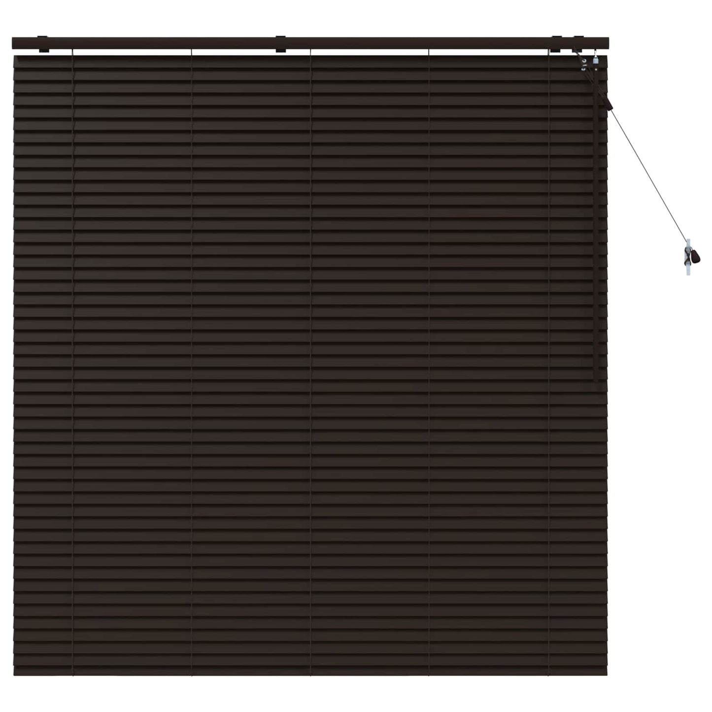 vidaXL Βενετσιάνικη Σκίαση Σκούρο Καφέ 160 x 160 cm 35 mm
