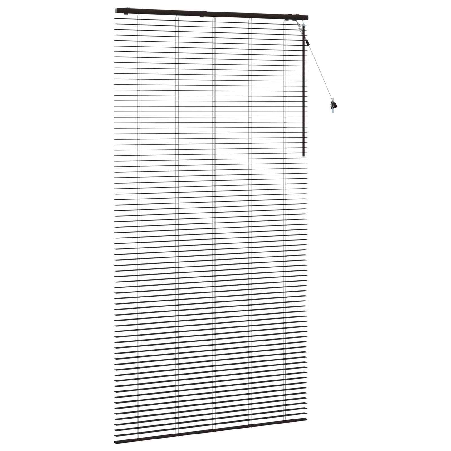 vidaXL Βενετσιάνικη Σκίαση Σκούρο Καφέ 130 x 250 εκ. 35 mm