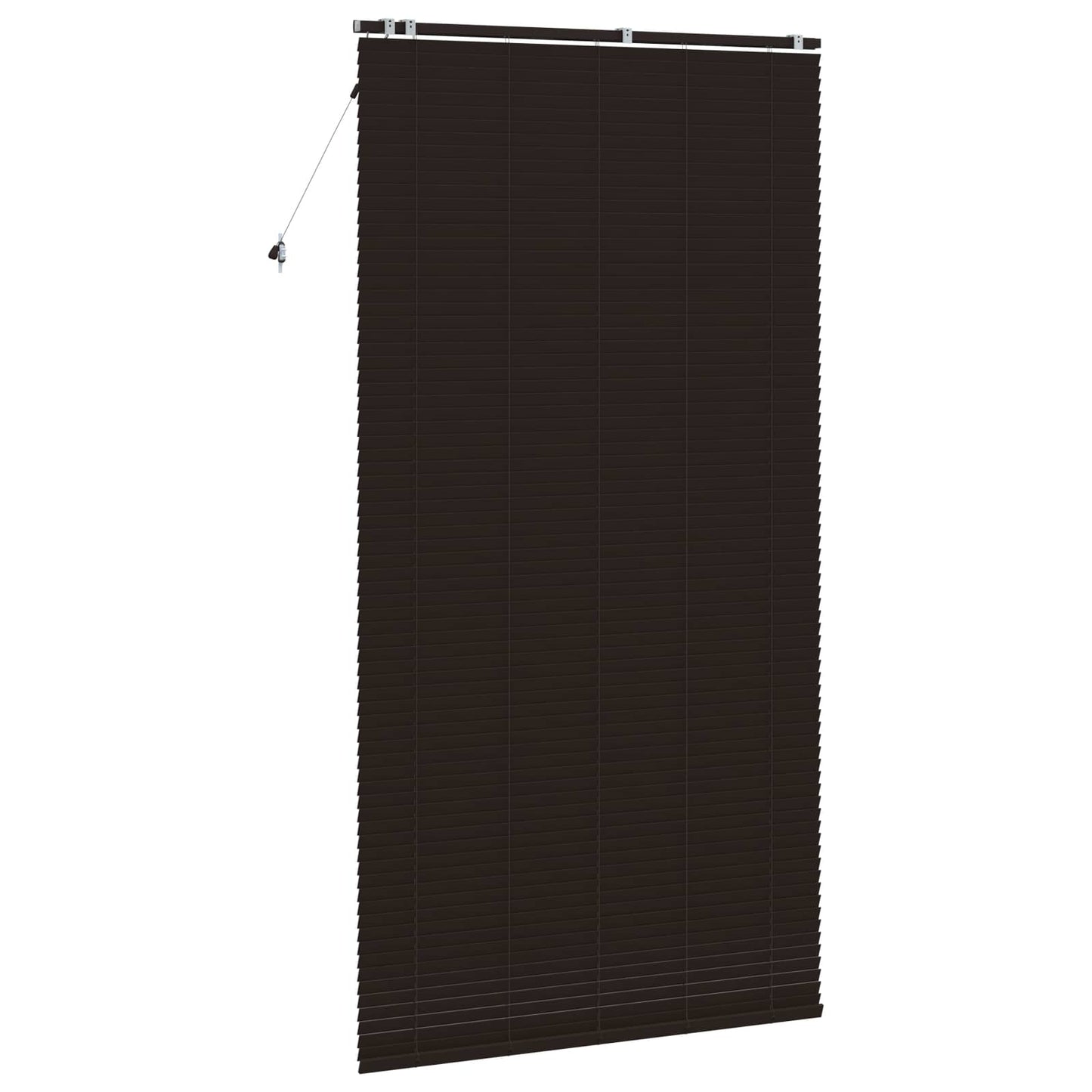 vidaXL Βενετσιάνικη Σκίαση Σκούρο Καφέ 130 x 250 εκ. 35 mm