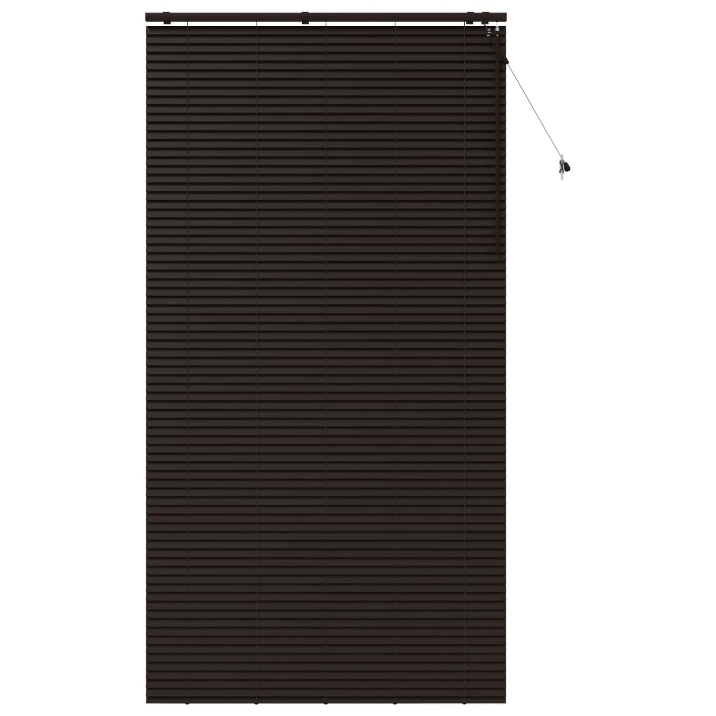 vidaXL Βενετσιάνικη Σκίαση Σκούρο Καφέ 130 x 250 εκ. 35 mm