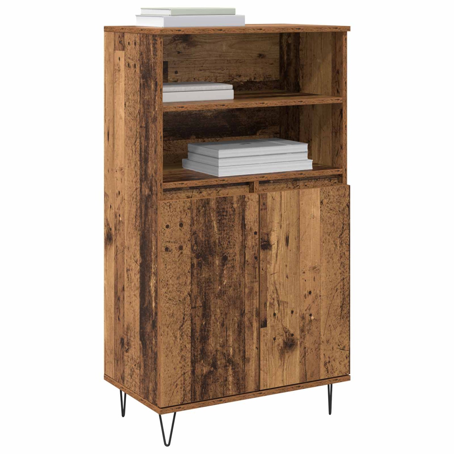 vidaXL Highboard Καφέ 60 x 36 x 110 εκ. Επεξεργασμένο ξύλο