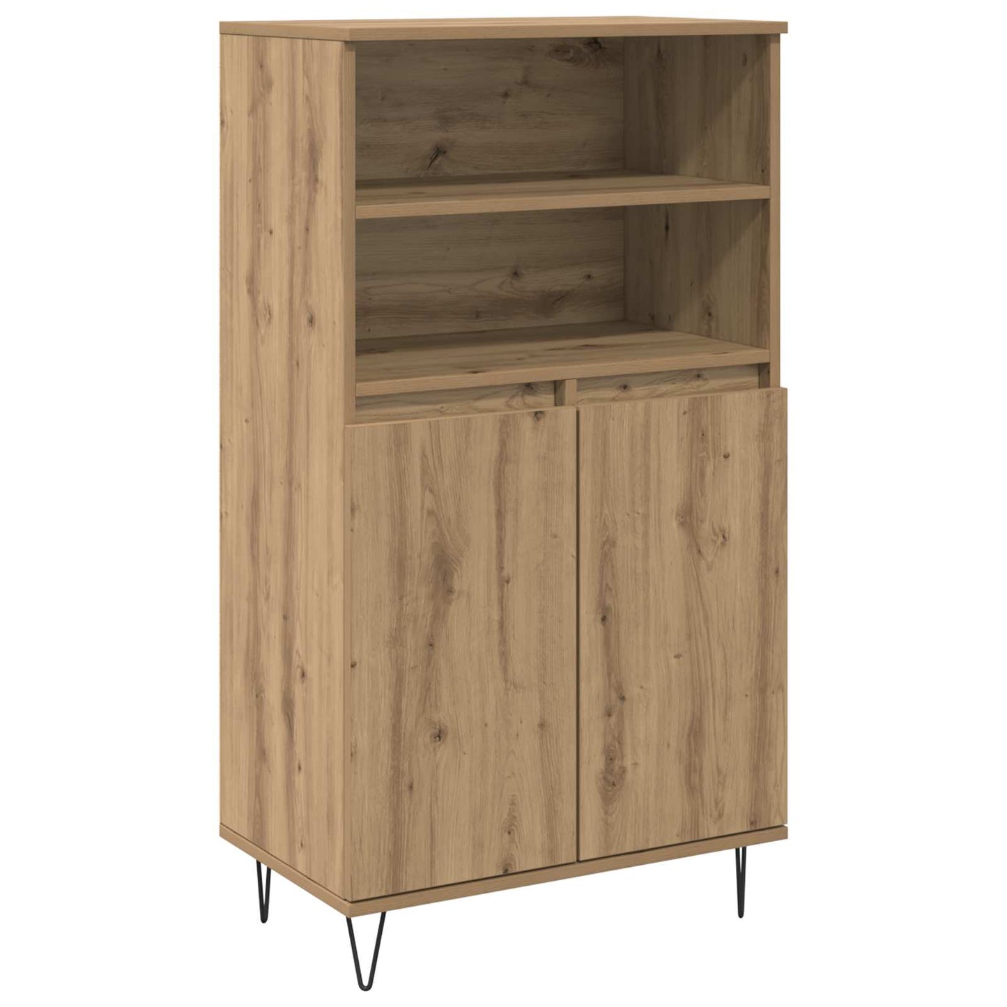 vidaXL Highboard Καφέ 60 x 36 x 110 εκ. Επεξεργασμένο ξύλο