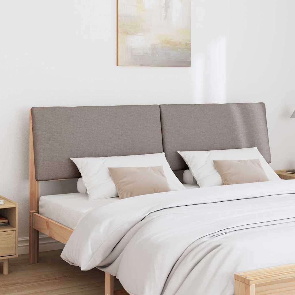vidaXL Ταπετσαρισμένο κεφαλάρι Taupe 180 cm Στερεά ξυλεία πεύκου
