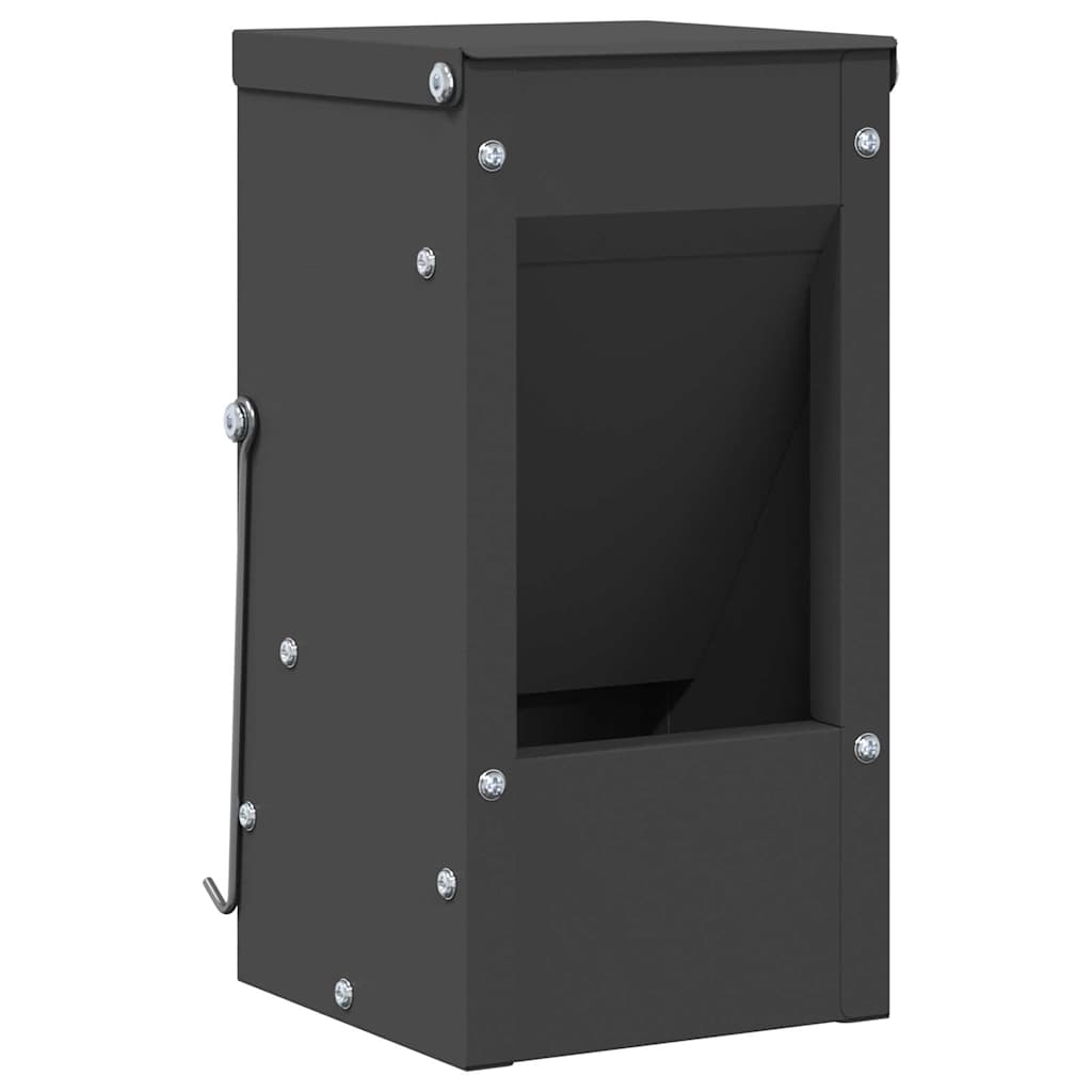 vidaXL Ταΐστρα Χαμστεριών Μαύρο 12,5 x 12,5 x 25 εκ.
