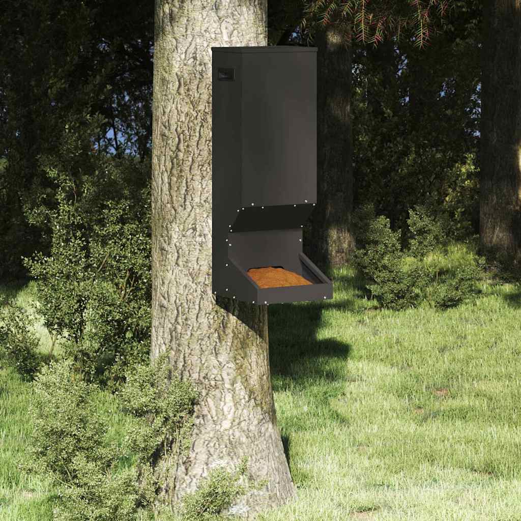 vidaXL Ταΐστρα ελαφιών Μαύρο 28 x 30 x 80 εκ. 3 kg