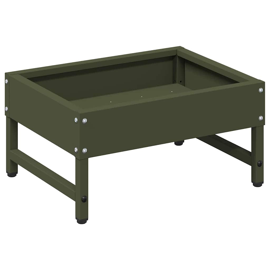 vidaXL Ταΐστρα για Πουλιά Ελιά Πράσινη 80 x 28 x 13.5 cm