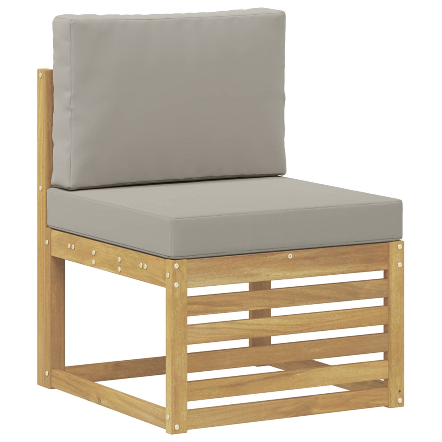 vidaXL Σειρά Καναπέ Εξωτερικού 7 τμχ. Λευκό και Ανοιχτό Γκρι