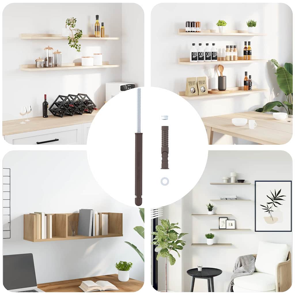 vidaXL Βραχίονες Floating Shelf 12 pcs Μπεζ Ø12 x 190 mm Ατσάλι