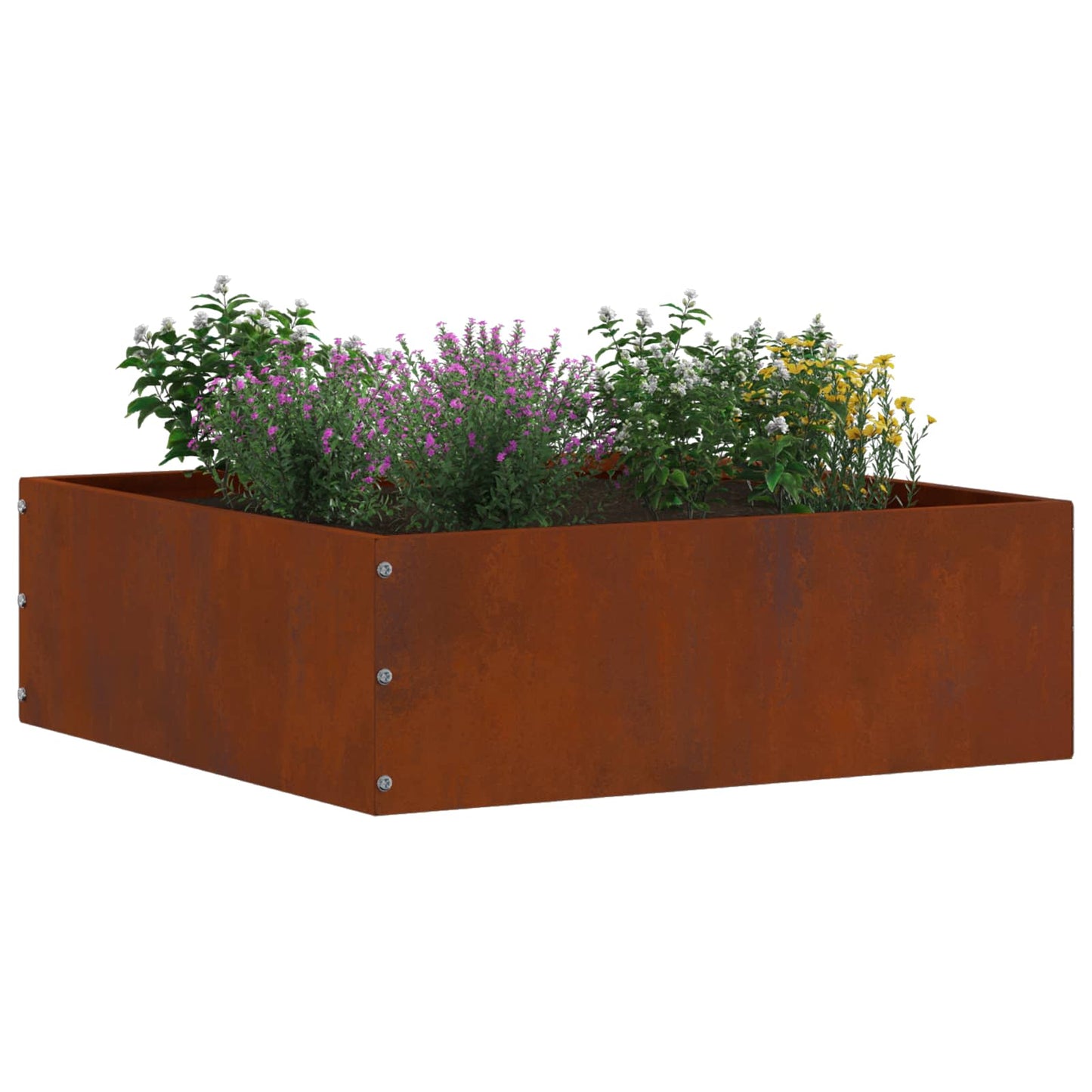 vidaXL Περίγραμμα γκαζόν 6 τμχ. 40 x 40 x 13 cm Σκ rusty