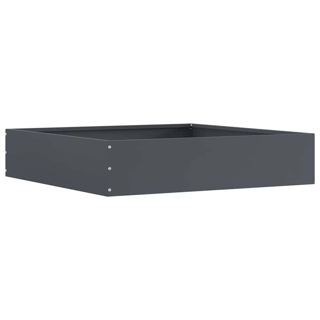 vidaXL Περίγραμμα γκαζόν 60 x 60 x 13 εκ Ατσάλι Ανθρακί