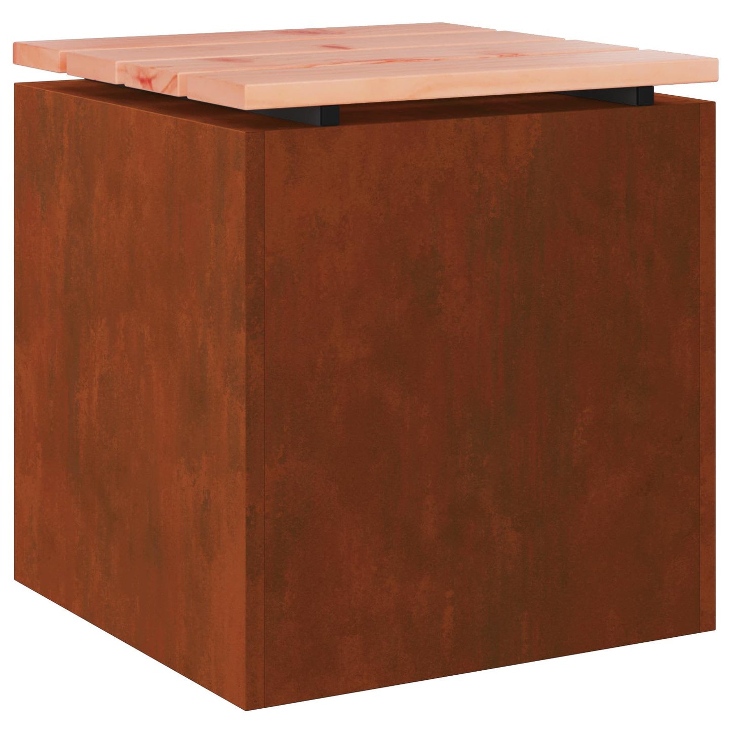 vidaXL Παγκάκι κήπου 1 -Seater 40 x 40 x 43 cm Σκ rusty τετράγωνο