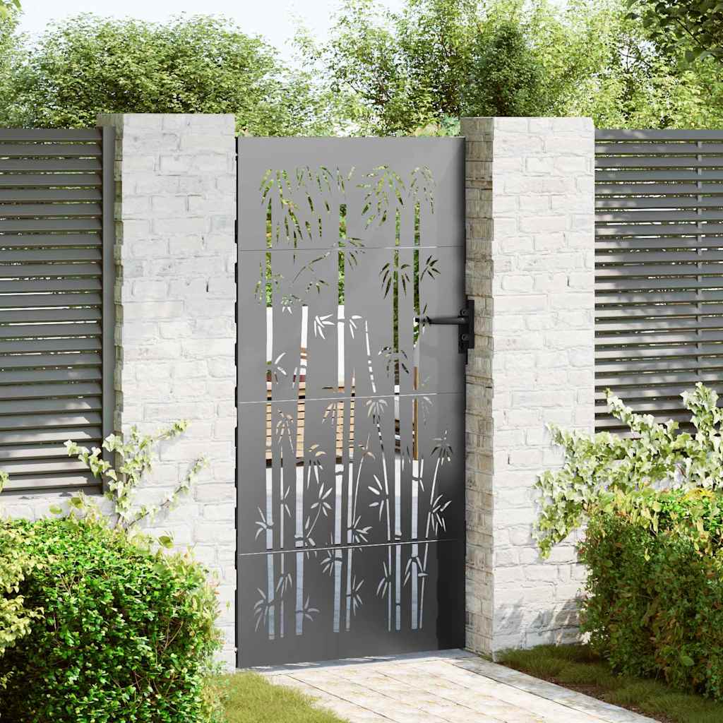 vidaXL Πύλη Κήπου 85 x 175 cm Ατσάλι με Επικάλυψη Πούδρας Κλειδώσιμο