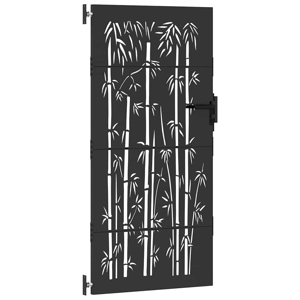 vidaXL Πύλη Κήπου 85 x 175 cm Ατσάλι με Επικάλυψη Πούδρας Κλειδώσιμο
