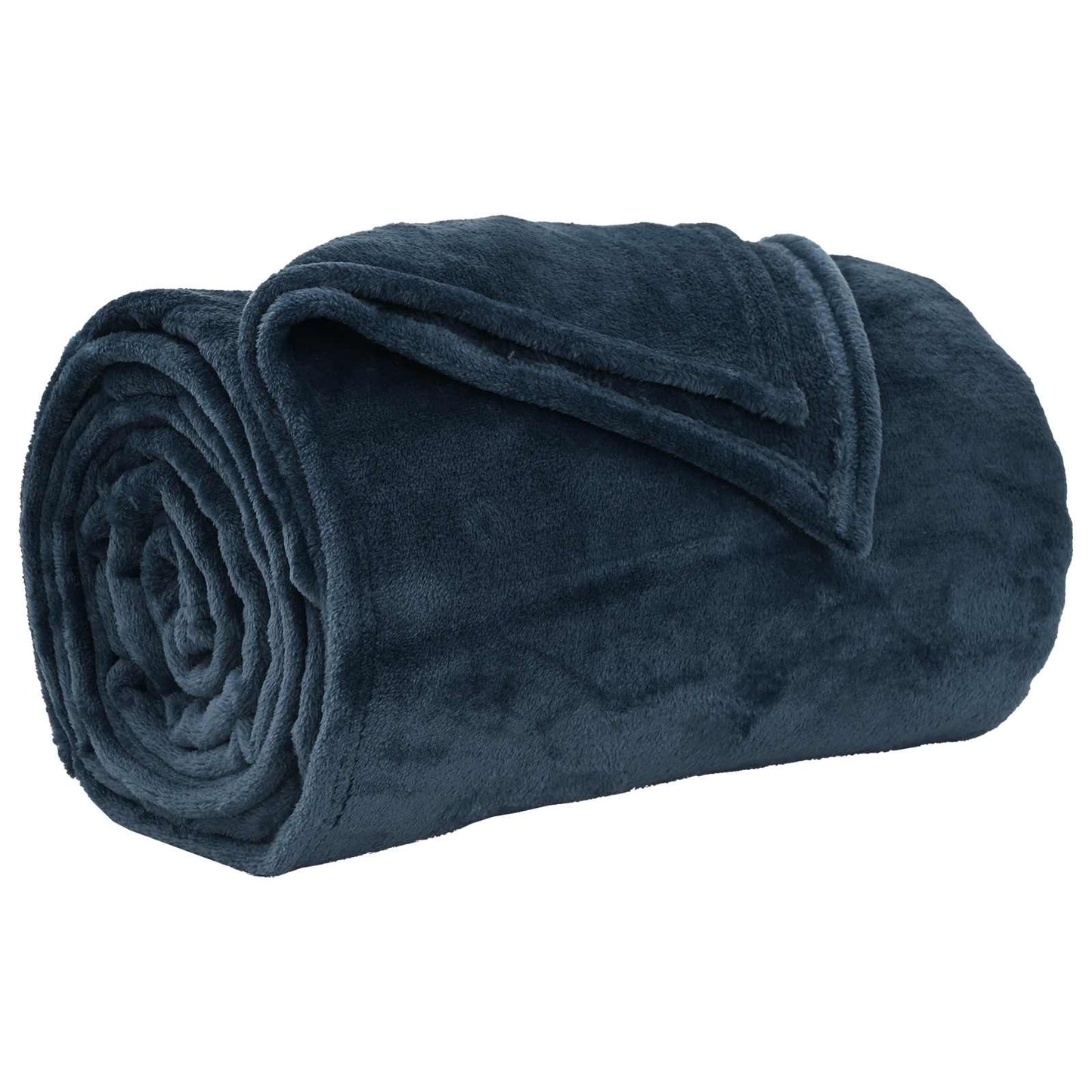 vidaXL Ριχτάρι Σκούρο μπλε 150 x 130 cm 0,51 kg Μαλλί
