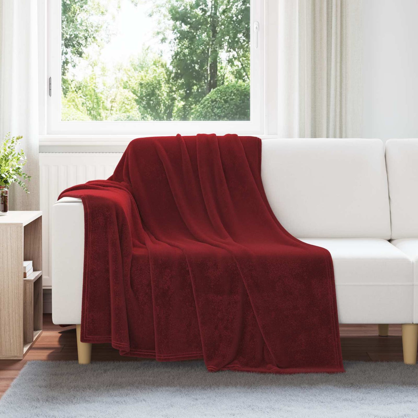 vidaXL Ριχτάρι Βεραμάν Κόκκινο 200 x 150 cm 0,78 kg Μαλλί