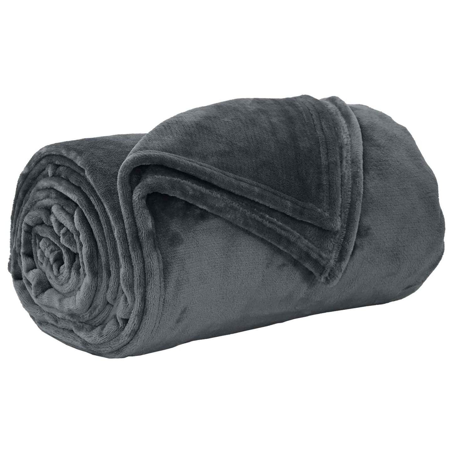 vidaXL Ριχτάρια 6 τμχ. Σκούρο Γκρι 150 x 200 cm 4.68 kg Μαλλί