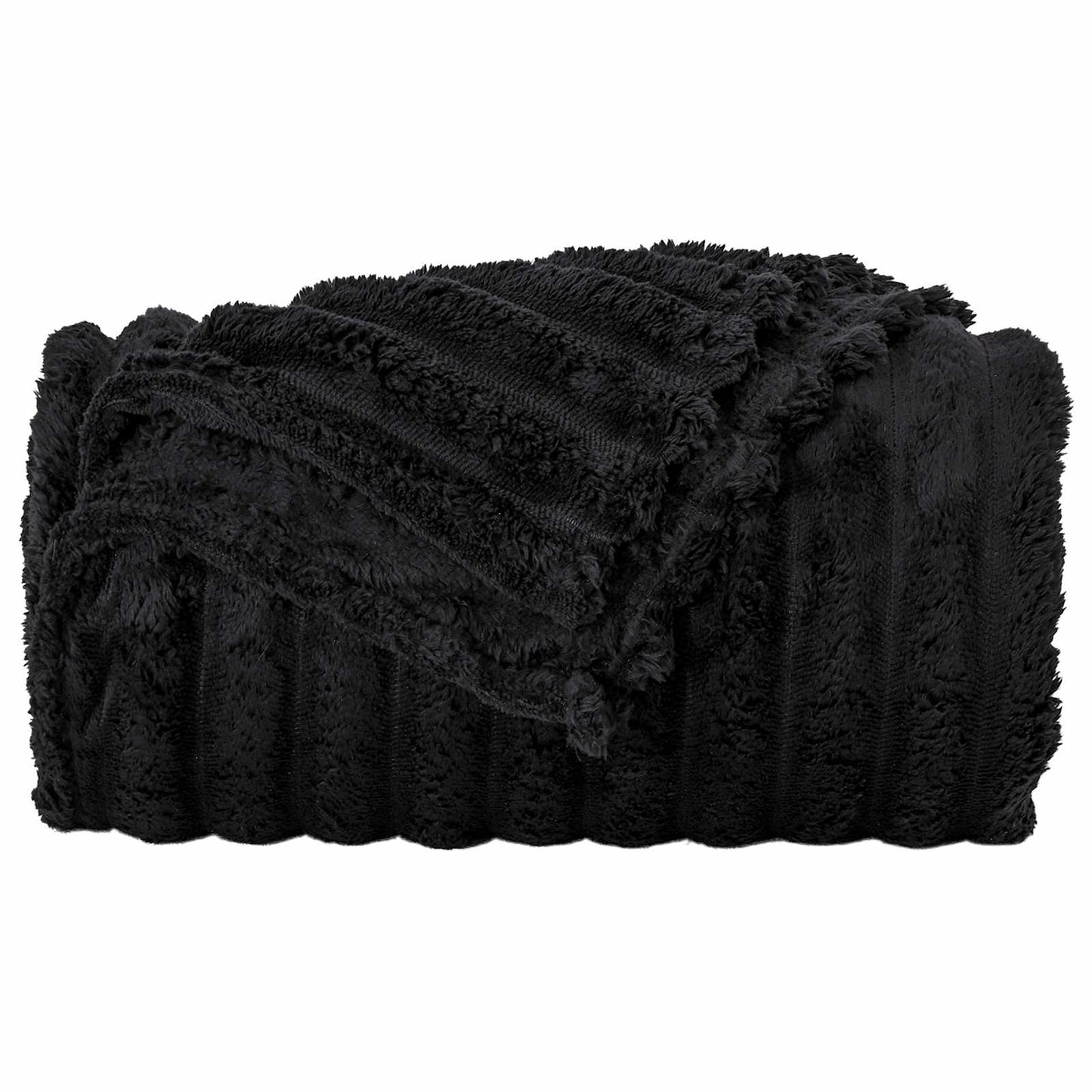 vidaXL Ριχτάρι Μαύρο 200 x 150 cm 0,8 kg Μαλλί