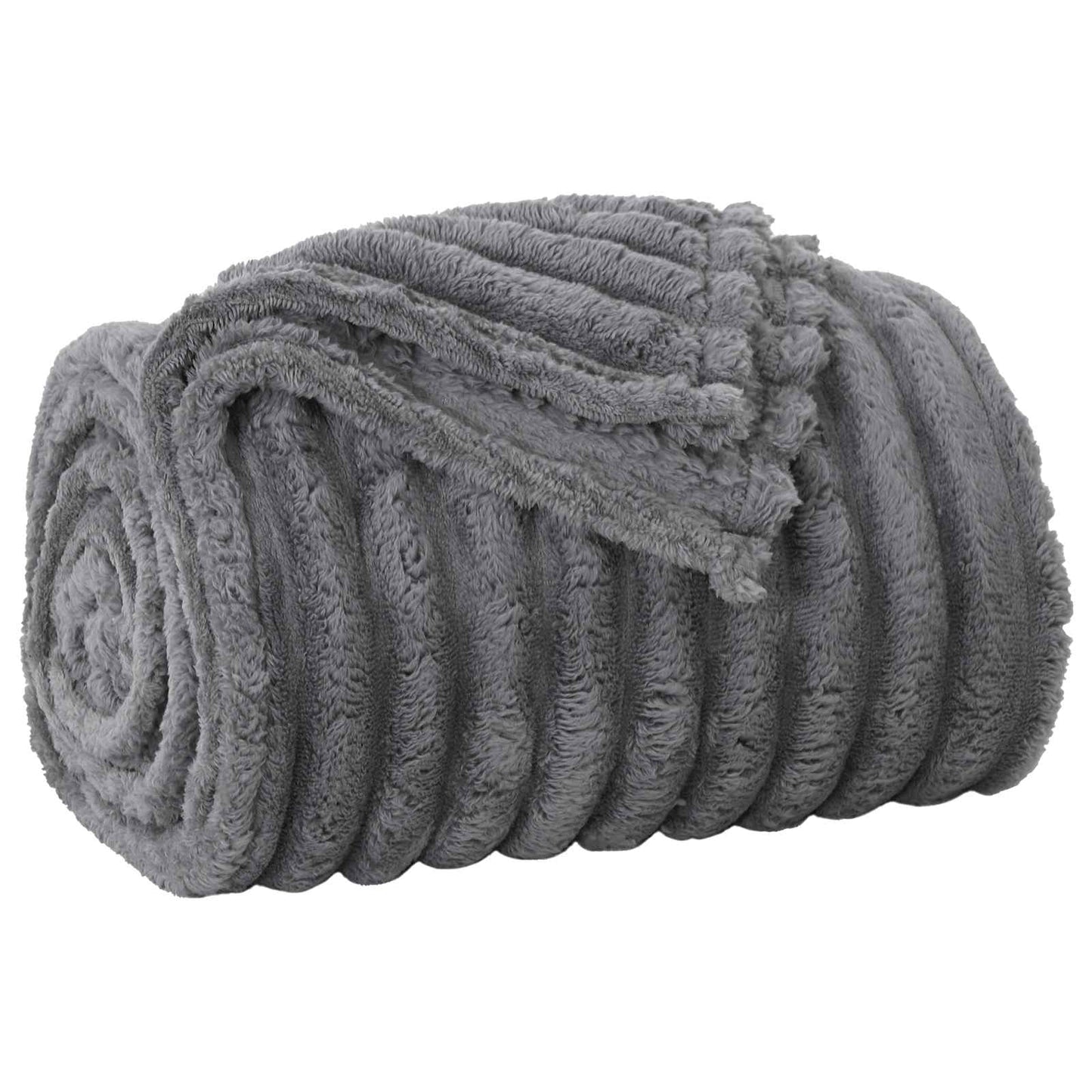 vidaXL Ριχτάρια 6 τμχ. Σκούρο Γκρι 150 x 130 εκ 2,85 kg Μαλλί