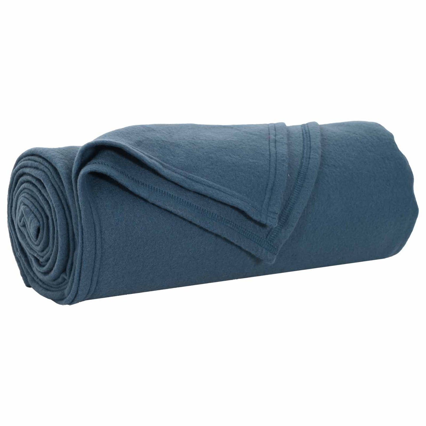 vidaXL Ριχτάρι Σκούρο μπλε 170 x 130 εκ. 0.31 kg Μαλλί